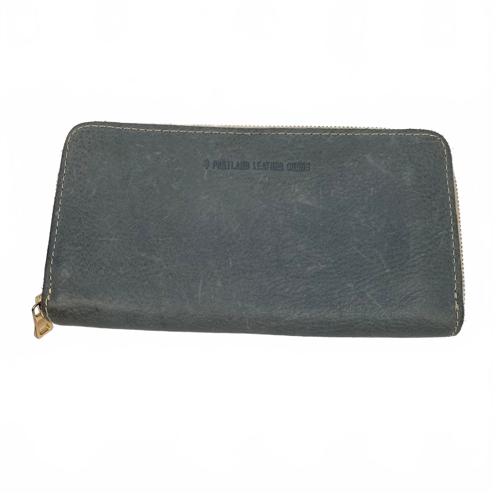 Portland Leather Goods Wallet Clutch | Women's OS Blue Leather